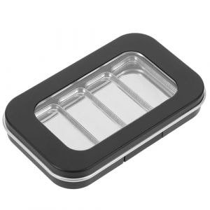 OSALADI Bo&icirc;te de Maquillage Magn&eacute;tique S Taille Palette Vide 4 Godets en Acier Noir Mat Rangement Compact pour Fards &agrave; Paupi&egrave;res et Blush Palette Personnalisable pour Maquillage de (Original MJW, neuf)