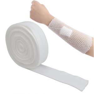 DOKRIN Bandage de fixation m&eacute;dical, bandage &eacute;lastique monobloc, bandage de fixation, pansement tubulaire &eacute;lastique, pansement de gaze hydrophile (2,5 cm x 2 m) (IOANA BEST CLOTHES, neuf)