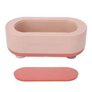 Pongnas Nettoyeur &agrave; Ultrasons Rechargeable &agrave; 360 Degr&eacute;s, Machine de Nettoyage de Lunettes Portable pour Bijoux, Bracelet de Montre, Vaisselle, Mat&eacute;riau ABS 20,8 X 9,5 X 7 Cm (PINK) (Beiyizhu, neuf)