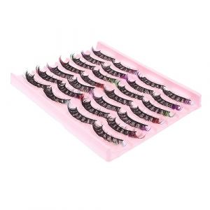 FOYTOKI 14paires Faux Cils Grappes Extensions De Cils Cosplay Maquillage Imitation (Wyn White, neuf)