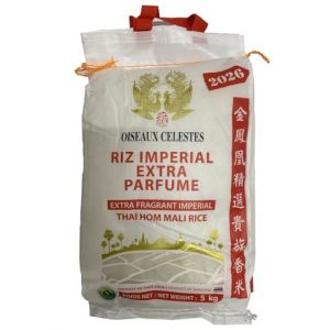 NOUVELLE RECOLTE 2026 ! Riz Thai Imp&eacute;rial Extra Parfum&eacute; Qualit&eacute; Premium Oiseaux C&eacute;lestes, Sac de 5kg et 9,07kg (1, Sac de 5kg) (Fimilla Market, neuf)