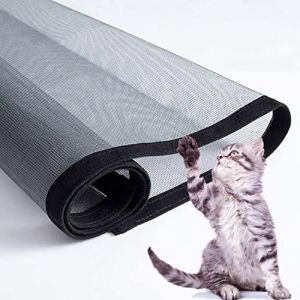 Waigg Kii Filet de balcon pour chat - Moustiquaire en maille - Barrière de fenêtre pour chat - Protection de fenêtre anti-poussière (120 x 140 cm) (Waigg Kii, neuf)