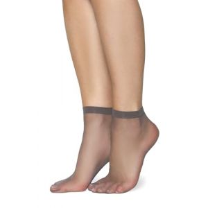 Annes Styling Chaussettes Transparentes Mates Ultra Fines pour Femmes et Filles - Basses D&eacute;contract&eacute;es &Eacute;l&eacute;gantes Confortables - 15 Deniers - Id&eacute;ales pour Sandales (GXT SPORT LTD, neuf)