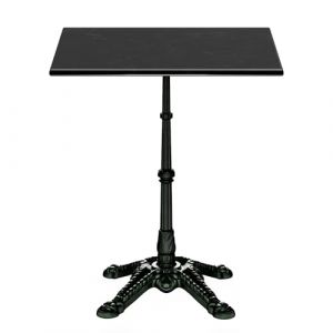 blumfeldt Table Bistrot en Marbre &ndash; 60x60 cm, Plateau en Marbre V&eacute;ritable, Base en Fonte, R&eacute;sistant Aux Intemp&eacute;ries, Design Art Nouveau, pour Int&eacute;rieur & Ext&eacute;rieur (Electronic-Star-FR, neuf)