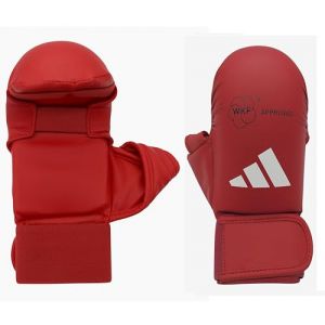 Adidas WKF Gants de karat&eacute; Unisexe avec Pouce Rouge Taille L (DragonSports, neuf)