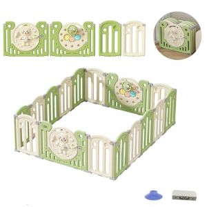 Lnhcrbs Parc Bebe Pliant pour Bébé, Stable Et Antidérapant, Parc Bebe Pliable pour Bébé Est Stable Et Antidérapant Grâce Aux Verrous De Sécurité, Parc Bebe Modulable Peut Changer De Forme (Lnhcrbs, neuf)