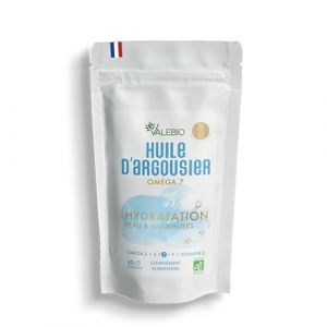 Huile d'Argousier Bio | Hydratation de la Peau et des Muqueuses I Riche en Oméga 3, 6, 7 & 9 | 60 Capsules I Fabriqué en France I Valebio (Valebio, neuf)