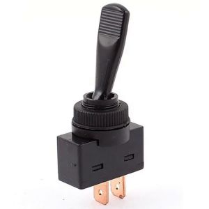 ASW-13 - Interrupteur Basculante de Palanca pour Voiture (12 V, 20 A, Manche Plat, 2 Positions, 2 Broches, pour Voitures, Camions, Bateaux) (MixWare MegaShop, neuf)