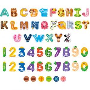 52 pièces de Jouets magnétiques colorés, aimants de calcul de l'alphabet et des Chiffres, aimants d'animaux de Dessin animé, Jouets cognitifs pour Enfants, Jouets éducatifs d'orthographe (HEO MIHYE LTD, neuf)