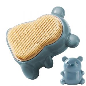 Brosse de nettoyage des ongles à ours - Adorable outil de toilettage de broussailles en forme d'ours | Hands aux poils doux pour les hommes femmes, nettoyage de l'effort de l'effondrement faci (angdle, neuf)