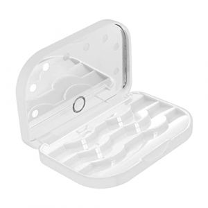 FRCOLOR Plateau à Faux Cils Avec Miroir Led Support à Cils Lumineux Boîte De Rangement Portable (Laners, neuf)