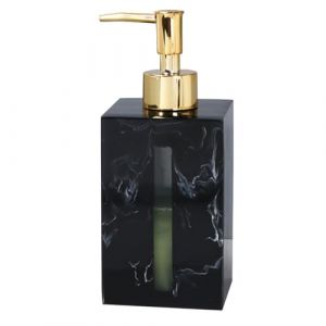 SMIXLVY Distributeur De Savon pour Salle De Bain avec Pompe en M&eacute;tal 500 ML Distributeur Liquide Vaisselle pour Plan de Travail, flacon pompe &agrave; poussoir, Pousse Mousse Distributeur &Agrave; Pompe Vide (Nero) (UCYG-FRT, neuf)