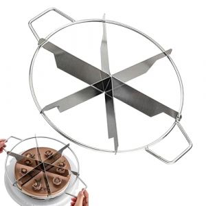 G&eacute;n&eacute;rique S&eacute;parateur De G&acirc;teau Coupe-g&acirc;teau Coupe- Enti&egrave;re - Machine Portions Pour Et G&acirc;teaux, Presse D&eacute;couper Antiadh&eacute;sive Pour Fromage Et Pizza Avec Poign&eacute;es, Marqueur De Tranches Portions &Eacute;gales (qixiangyi, neuf)