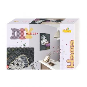 Hama - Boite Pixel Art Papillon - 10.000 Perles et 6 plaques - Perles à Repasser Taille Midi - Loisirs créatifs (LoliBen Deller, neuf)