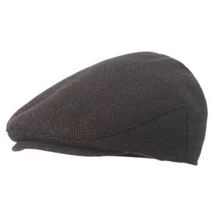 Maeau Casquette B&eacute;ret pour Enfant Gar&ccedil;on Fille 1-10 Ans Casquette Plate Tweed Chevron Chapeau Gavroche Newsboy Gatsby Flat Cap Marron Fonc&eacute; Basque Printemps Automne (YOUXINGEU (Livraison sous 5 &agrave; 12 jours）, neuf)
