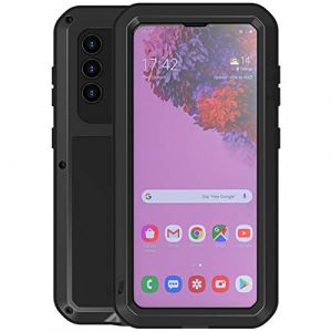 LOVE MEI Coque pour Samsung Galaxy S21 5G, Aluminium M&eacute;tal &eacute;tanche Antichoc Militaire Heavy Duty Robuste Couverture Housse Coque pour Samsung Galaxy S21 5G (S21, Noir) (Miyi's, neuf)