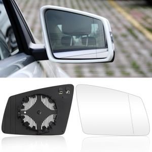 Altsbaos 1PCS Verre Rétroviseur Droit Compatible avec mercedes-benz Classe A B C E S Vitre Retroviseur Chauffant CLA GL GLA CLS GLK W176 W246 W204 W212 W221 S212 S204 C204 C216 X156 X204-2128102521 (Yabaosi Store, neuf)