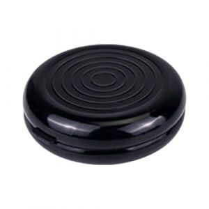 MonN Portefeuille rond en aluminium &ndash; Bo&icirc;te d'affichage pour collection de pi&egrave;ces, bo&icirc;tier de stockage robuste, distributeur de monnaie compact, bo&icirc;te de rangement pratique pour l'organisation des (HanHaiHui, neuf)