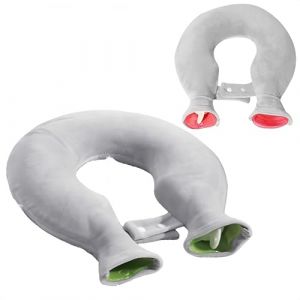 Ymswjgj Bouillotte de 1400 ml pour &eacute;paules et cou - En forme de U - Pour les &eacute;paules et le cou - Avec bouchon souple - Amovible et lavable (WHYMSGSEU, neuf)