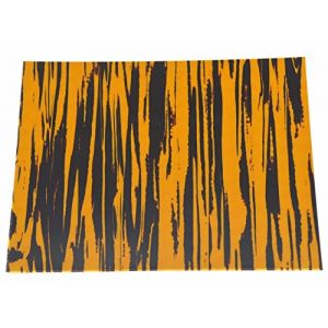 Dopro Plaque de protection autocollante pour guitare acoustique, 25x20cm, rayures brun clair, feuille de mat&eacute;riau pour pickguard (Dopro E-commerce, neuf)