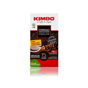 Kimbo Espresso Napolitano - 120 capsules compostables ESE - 8 paquets de 15 dosettes - Intensit&eacute; 12/13 - Torr&eacute;faction fonc&eacute;e - Convient pour machines &agrave; caf&eacute; Moka (Global Dream ⭐⭐⭐⭐⭐RETOURS SANS FRAIS, neuf)