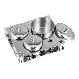 FOMIYES 3pi&egrave;ces Godet &agrave; Ongles R&eacute;cipient pour Liquide Acrylique Godet &agrave; Ongles avec Couvercle Contenant pour Poudre pour Nail Art (Family&Personal, neuf)