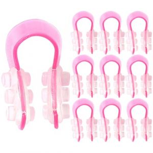 Vaguelly Lot de 10 Clips &agrave; Nez Relev&eacute; en U pour Modelage et Redressement du Nez Mat&eacute;riau L&eacute;ger et Portable Pratique pour Femme et Homme Outil de Beaut&eacute; Adapt&eacute; au Soin (Bustling Xin, neuf)
