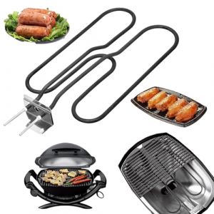 Mocoli &eacute;L&eacute;ment Chauffant Rechange pour Weber Barbecues &eacute;Lectriques Q140 Et Q1400 S&eacute;ries 66631 80342 80343 65620 &eacute;L&eacute;ment Chauffant en Acier Inoxydable R&eacute;sistance De 230V 2200W (attempty, neuf)