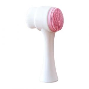 Sharplace Brosse nettoyante pour le visage, poils doux, exfoliante, nettoyante, brosses de beauté à nettoyage manuel, brosse exfoliante et nettoyante, Rose (RT Technology, neuf)