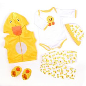RUNGQIANY VêTements pour Bebe Reborn Ensemble Grand Canard Jaune Reborn Garcon Convient à 50cm-55cm Reborn Baby Doll VêTements pour Nouveau-Né 55cm VêTements pour BéBé Reborn(Bebe Reborn Toddler ) (YANXIA TOY, neuf)