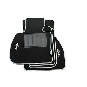 ilTappetoAuto Tapis en moquette sur mesure compatibles avec Mini Countryman (F60) &agrave; partir du 02.2017-, Countryman (F60) &agrave; partir de 2020 - Plug-in Hybrid Limited Edition Carbon Inox (ilTappetoAuto by Fabbri 3, neuf)