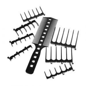 VALICLUD Ensemble Peigne De Positionnement Des Cheveux Cisailles à Effiler Peigne à Cheveux Aux Huiles Essentielles Peigne Décolorant Gaucher Peigne Hommes Plastique Black (Cedongh, neuf)