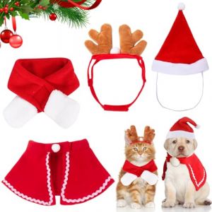 ZUSUZU Deguisement de No&euml;l pour Chien Chat,V&ecirc;tements pour Animaux de Compagnie de No&euml;l,Deguisement Chien,Tenues et V&ecirc;tements pour Animaux Chat et Chiens-D&eacute;guisement Cosplay pour F&ecirc;te de No&euml;ls (LIANA DECORATIVE S.R.L., neuf)