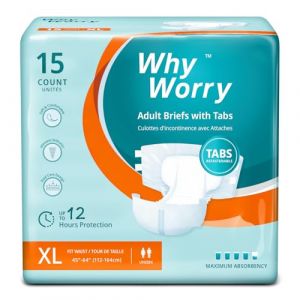 Couches Adultes pour Incontinence Grave, Changes Complets pour Homme et Femme, Culotte Absorbante Jetables pour Fuite Urinaire, Contrôle des Odeurs, Unisexe, Taille XL, 60 Unités (4 Lot de 15) (COCO HEALTHCARE, neuf)
