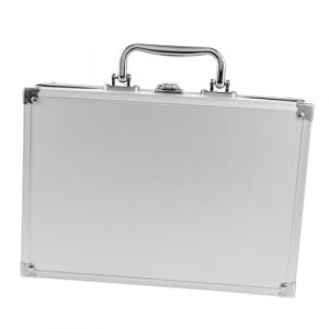 Ipetboom Malette Aluminium Homme Verrouillable Bo&icirc;te Outil Portable Alliage Aluminium Valise Rangement Ext&eacute;rieur &Eacute;tanche Coffre Rangement S&eacute;curis&eacute; Pour Outils Et Instruments Malette Transpo (Cowan Micro, neuf)