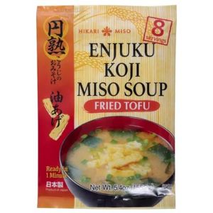 Soupe Miso Instantanée Japonaise Hikari - 8 Soupe par Sachet - Offres de 1, 2 et 3 Sachets - Livraison Gratuite France (3 Sachets, Tofu frit & algues Séchées) (Bo Time - Direct Fabricant, neuf)