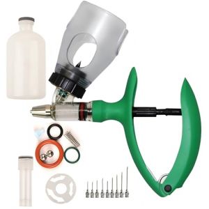 Pistolet Injecteur de Seringue pour Volailles, Flacon de Seringues Automatiques &agrave; Injection Continue pour L'Administration de Vaccins Aux Animaux D'&eacute;Levage(E-5ml) (Profite de la vie-fr, neuf)