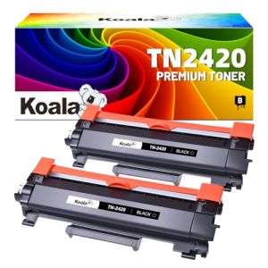 Koala Compatible Cartouche de Toner Replacement pour Brother TN2420 TN2410 pour MFC-L2710DW MFC-L2710DN MFC-L2750DW HL-L2350DW HL-L2375DW DCP-L2530DW MFC-L2730DW DCP-L2510D HL-L2310D (Noir, 2 Pièce) (Lucky Suppliers, neuf)