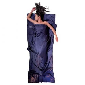 COCOON Drap de Sac Rectangulaire ST24-RS 100% Soie Ripstop Coloris Bleu (KruemelEquipment, neuf)