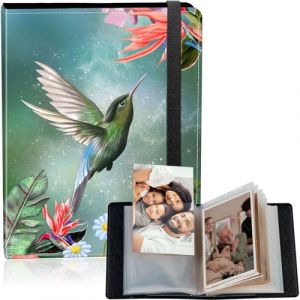 Album photo 120 pochettes, 12 x 17 cm, album photo de grande capacit&eacute; pour 120 photos, petite couverture en cuir synth&eacute;tique pour photos de b&eacute;b&eacute;, famille, anniversaire de mariage, colibri 02 (Xiamen Yingyijie Trading Co., LTD, neuf)