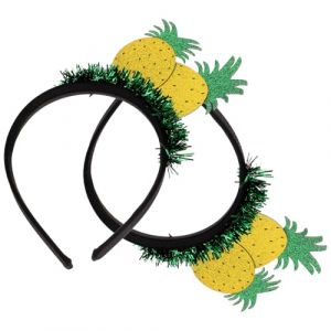 BELLIFFY 2 Pièces Bandeau Costumes D'ananas Babiole Ananas Gonflable Faux Ananas Casque D'ananas Faire La Fête Groupe Vide-fruits Et Légumes Chapeaux De Fruits Du Festival Accueil Yellow (Hunation, neuf)