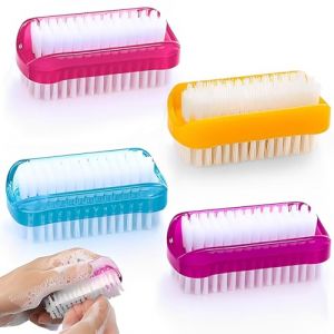 JUGUTA 4 Pièces Brosse À Ongles Double Face Brosse De Lavage Des Mains, Brosse À Ongles Main, Brosses De Nettoyage Des Ongles, Poignée En Plastique Outil De Brosse De Nettoyage Des Ongles (ROXYROX FASHION, neuf)