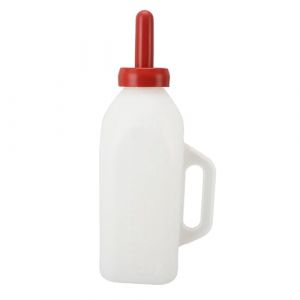 Gsycle Biberon pour veau de 2 L, &eacute;paissir le biberon de lait en silicone &eacute;tanche avec poign&eacute;e pour les p&acirc;turages de ferme (Horizontal Milk Pot) (Chophin-EU, neuf)