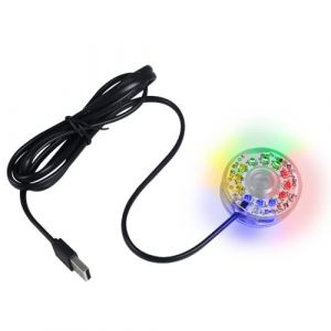 Lumière Submersible LED, 5cm Lampe d'aquarium Multi-couleur Éclairage Submersible Étanche USB avec Ventouses Fixes pour la Décoration Fish Tank (Voda FR, neuf)