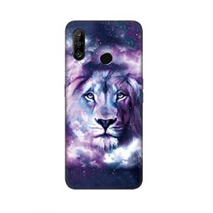 DiaryTown pour Coque Huawei P30 Lite, Etui Noir en Silicone Souple avec Motif Animal Mince Slim TPU Gel Bumper Antichoc Case Housse de Protection pour Huawei P30 Lite, Lion Rose (DiaryTown, neuf)