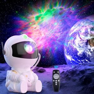 Veilleuse Enfant Projecteur Astronaute, Projecteur Ciel &Eacute;toil&eacute; Galaxie LED, Lampe Chambre Veilleuse Projecteur B&eacute;b&eacute; Plafond avec 8 Modes Rotation 360&deg;, T&eacute;l&eacute;commande Minuterie, pour Enfants et Adultes (CON CI SIMPO, SL., neuf)