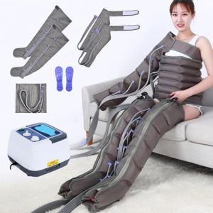 Massage Jambes Bottes Pressothérapie Appareil Pressothérapie pour Jambes avec Minuterie et Pression Réglable Pressotherapie Jambes et Ventre et Bras pour La Circulation Soulager La Fatigue (walisk, neuf)