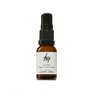 Sérum crème pour les yeux sensibles (15 ml) pour peaux sensibles, réduit les poches, les rides, les rougeurs et les ridules, hydrate autour des yeux, cosmétique naturel, 100 % végétalien HEJ ORGANIC (HEJ ORGANIC, neuf)