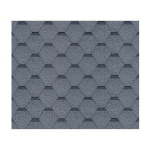 TIMBELA Lot de bardeaux bitumineux Hexagonal Rock H389GREY, Couleur Gris - Bitume toiture M389 pour Chalet de Jardin (TIMBELA&KO, neuf)