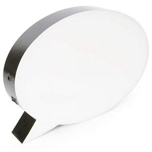 Knadgbft Boîte lumineuse LED en forme de bulle pour écrire un message manuscrit avec 1 stylo pour fête d'anniversaire, mariage (keqinshuo, neuf)